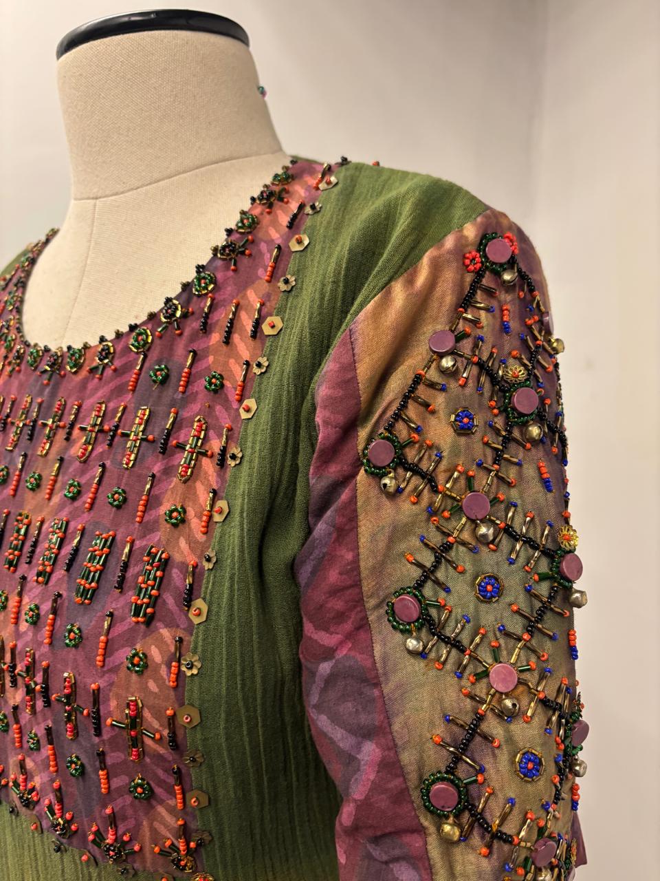 Green Yoke Tunic