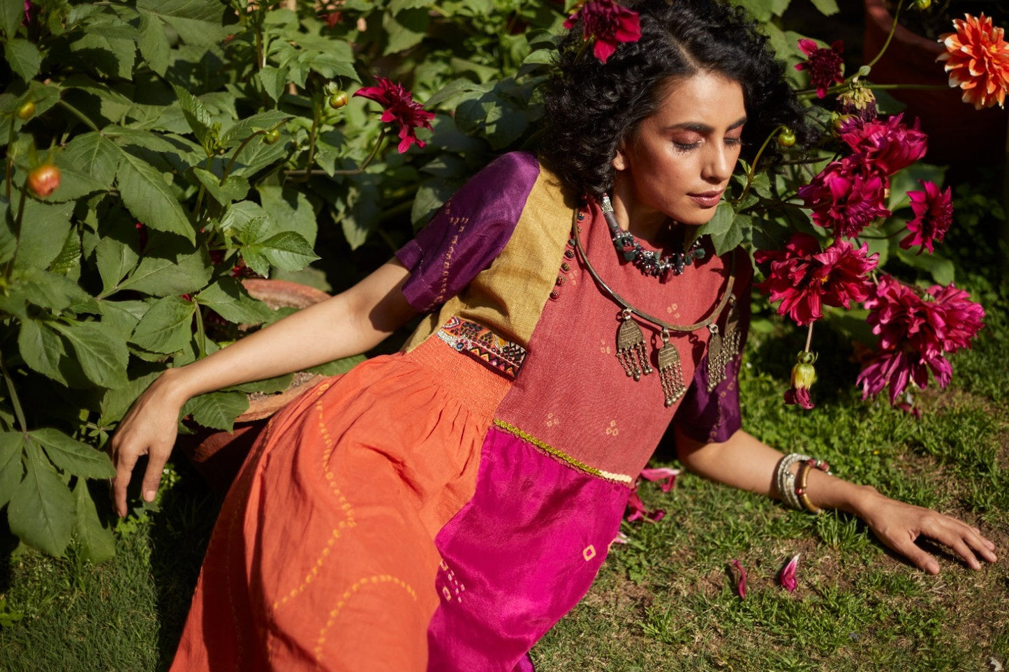 Multicoloured Patchwork Dress