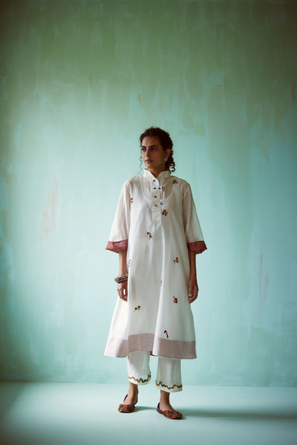 White Chanderi Tunic