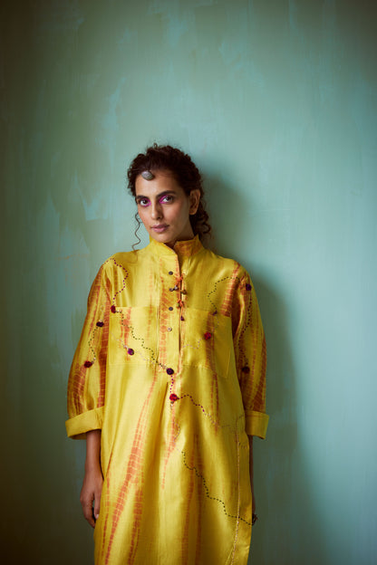 Yellow Tie Dye Tunic