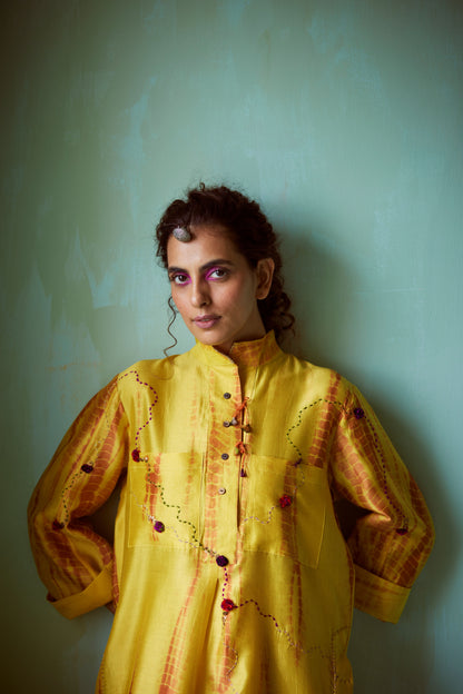 Yellow Tie Dye Tunic
