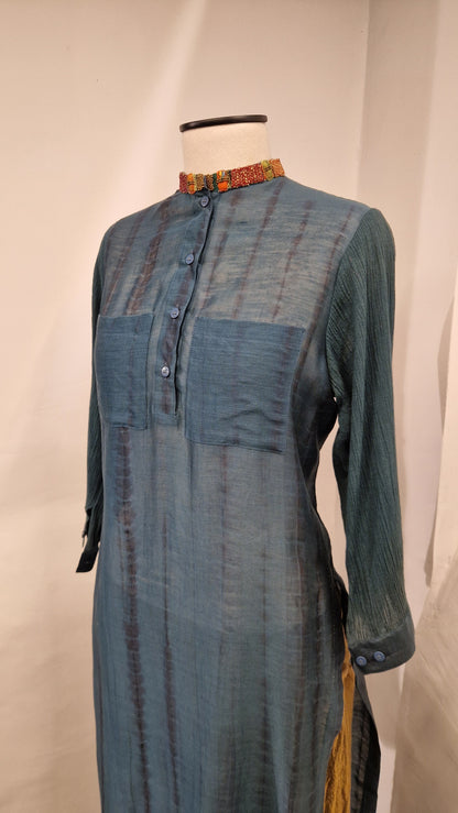 Chanderi Hand Embroidery Tunic