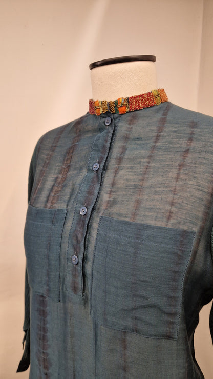 Chanderi Hand Embroidery Tunic