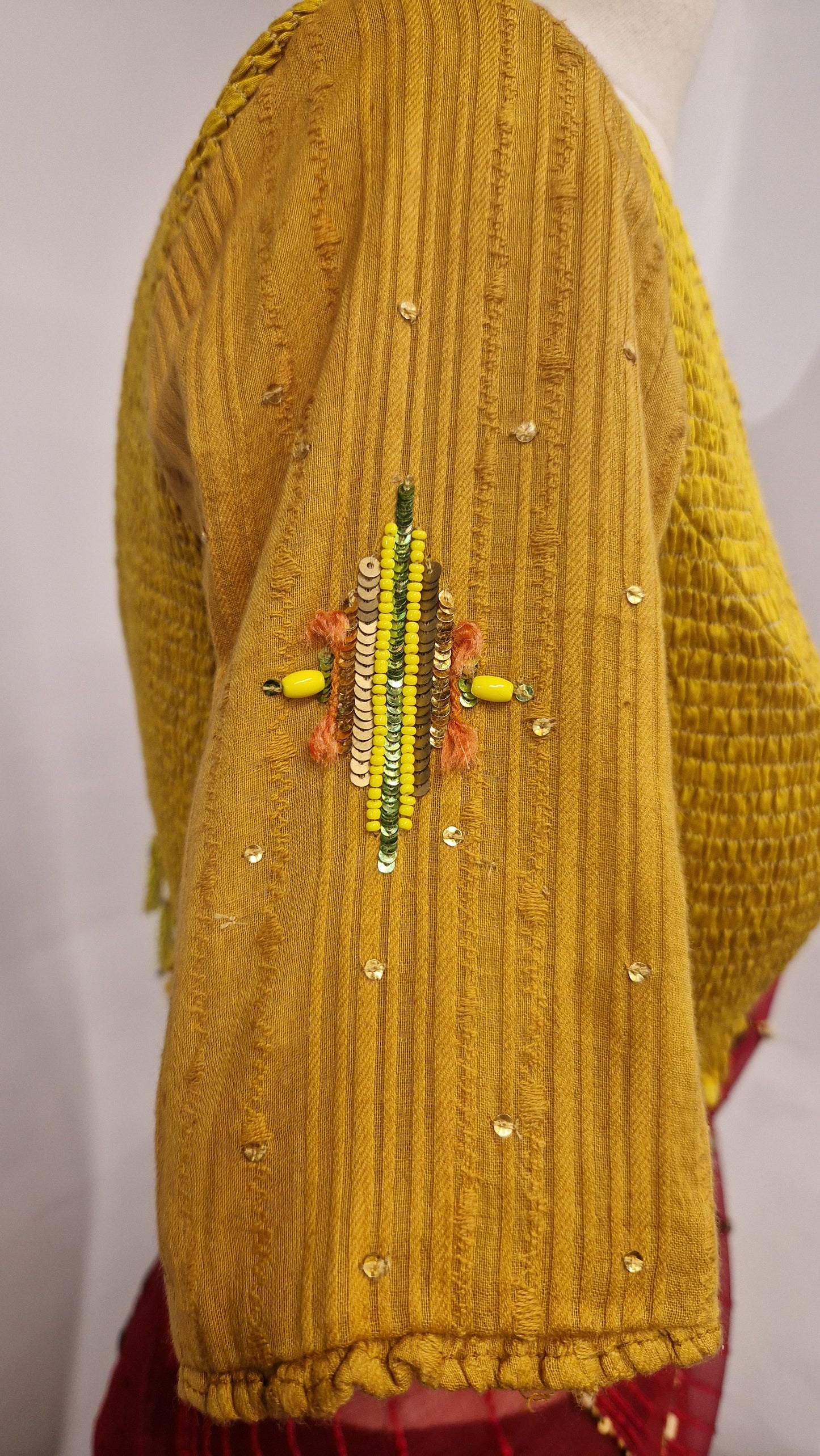 Cotton elastic blouse