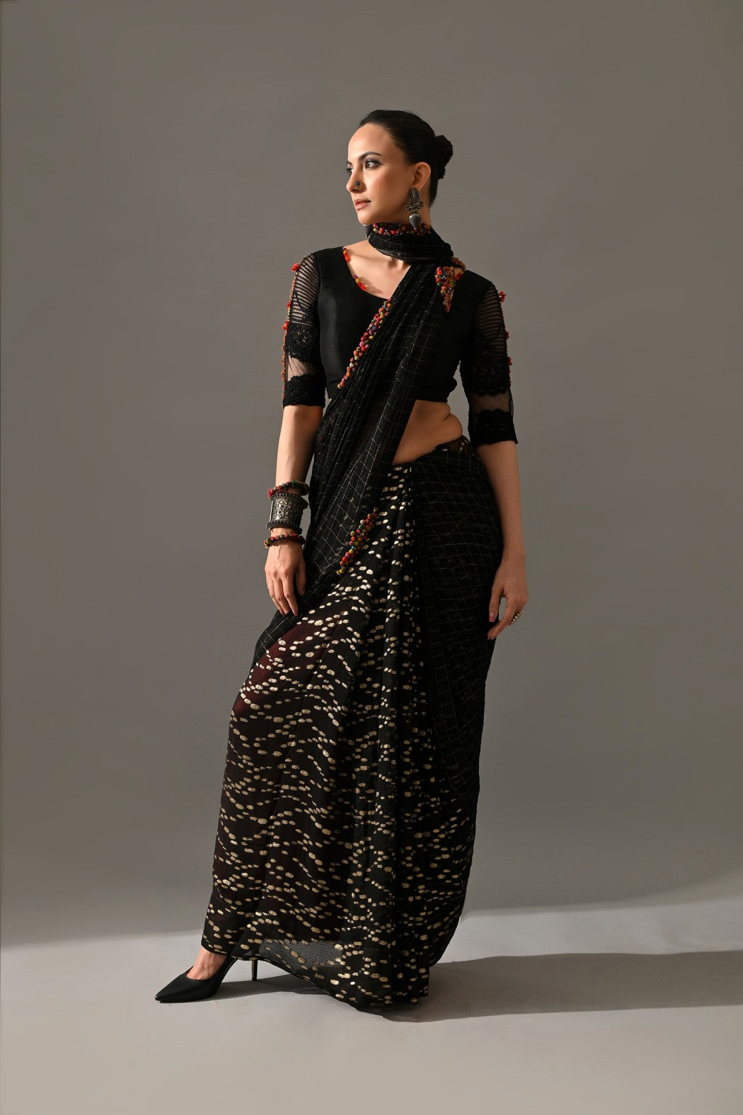 Cocktail Saree Set