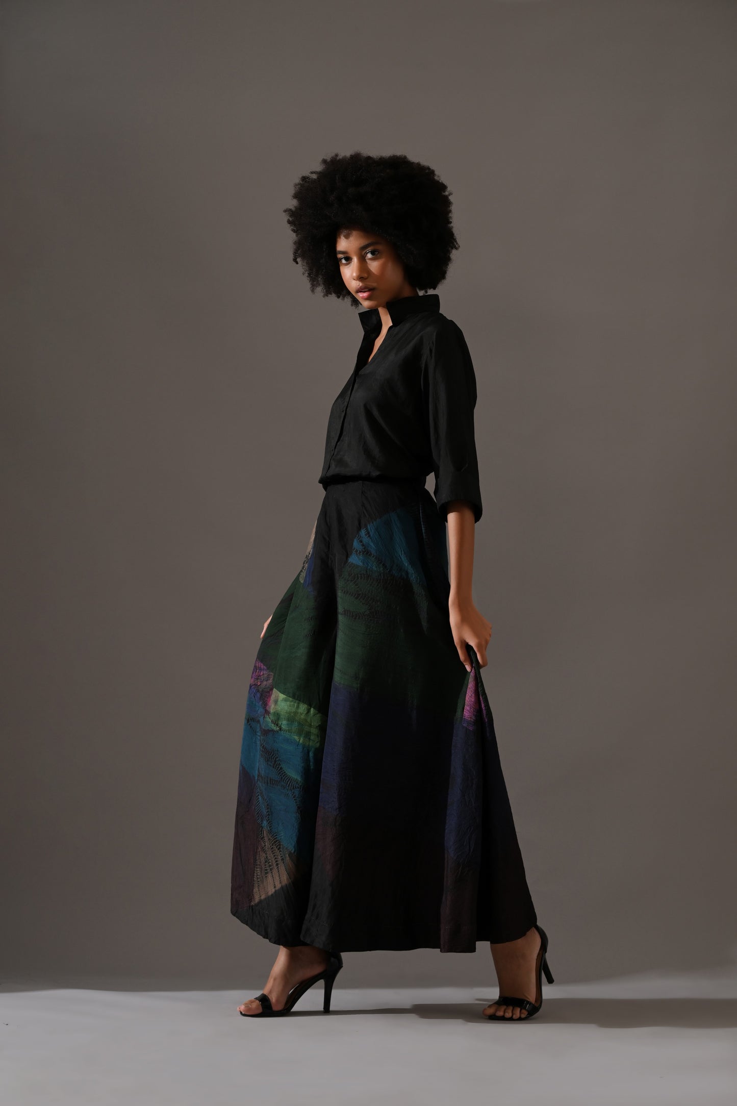 Multi Patchwork and Placement Tie Dye Co-Ord Set