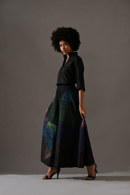 Multi Patchwork and Placement Tie Dye Co-Ord Set