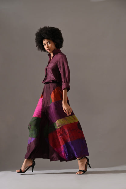 Multi Patchwork and Placement Tie Dye Co-Ord Set