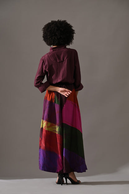 Multi Patchwork and Placement Tie Dye Co-Ord Set