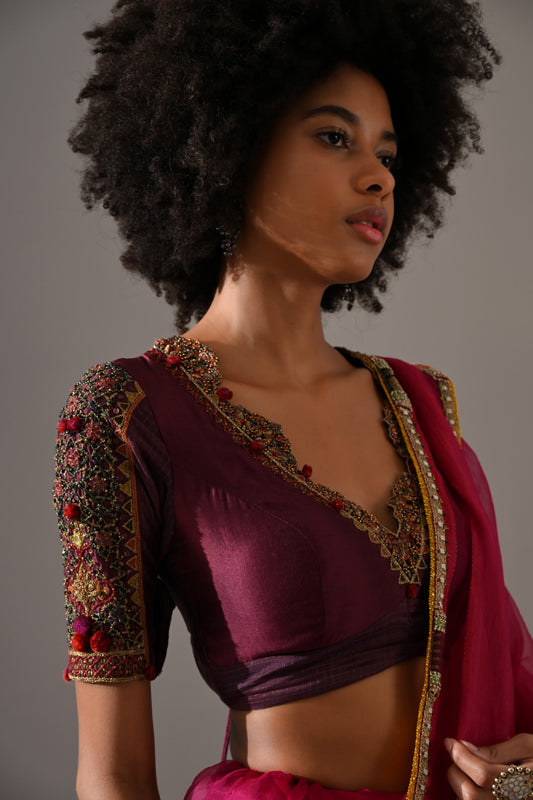 Sharbat Blouse (Purple)