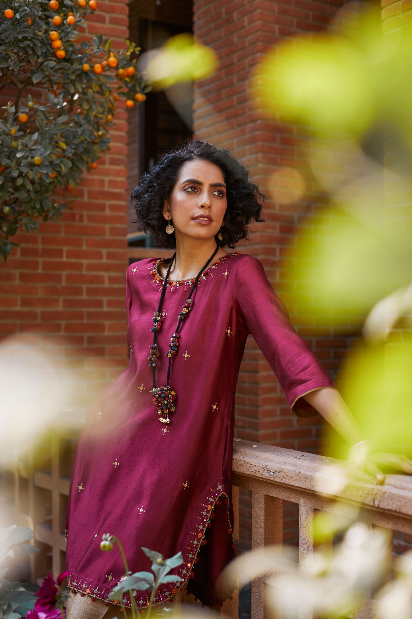 Short Silk Tunic