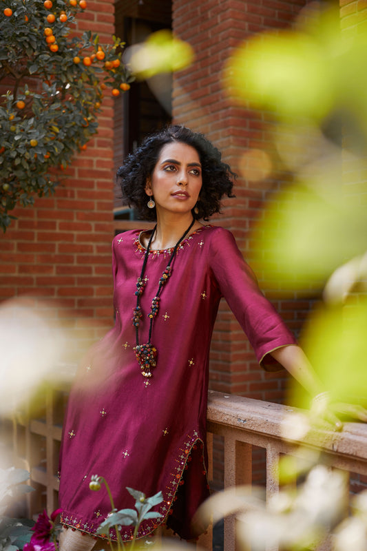 Short Silk Tunic