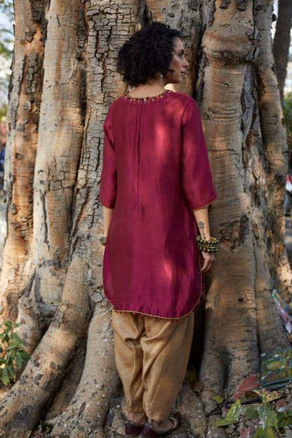 Short Silk Tunic