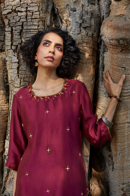 Short Silk Tunic