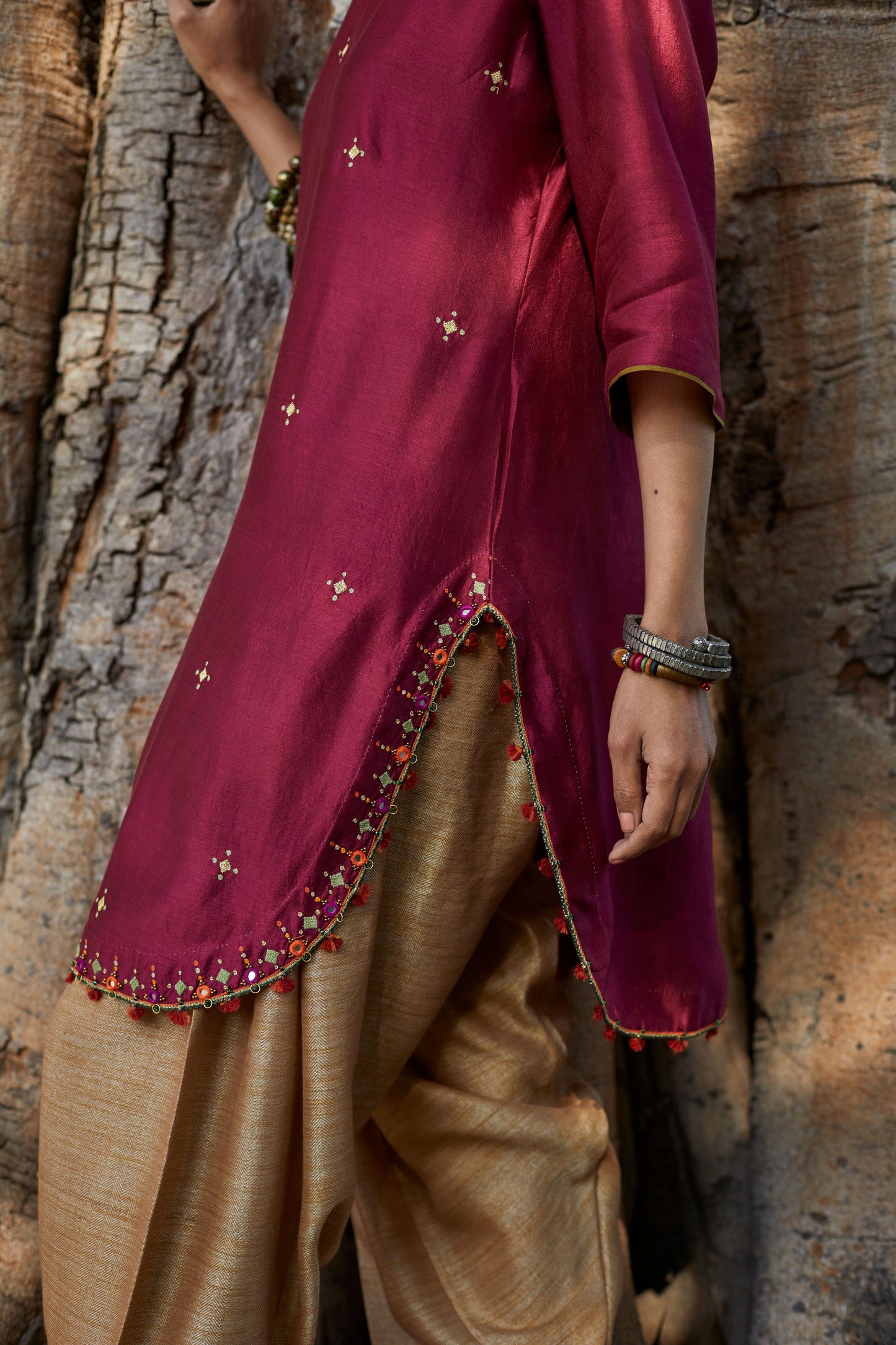 Short Silk Tunic