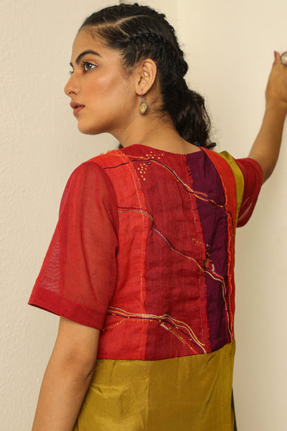 Multicoloured Patchwork Dress