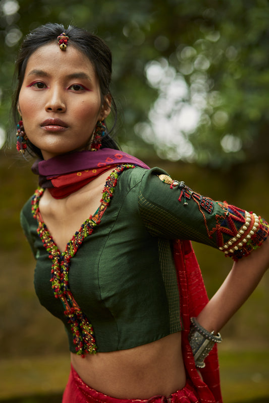 Deep Green Blouse