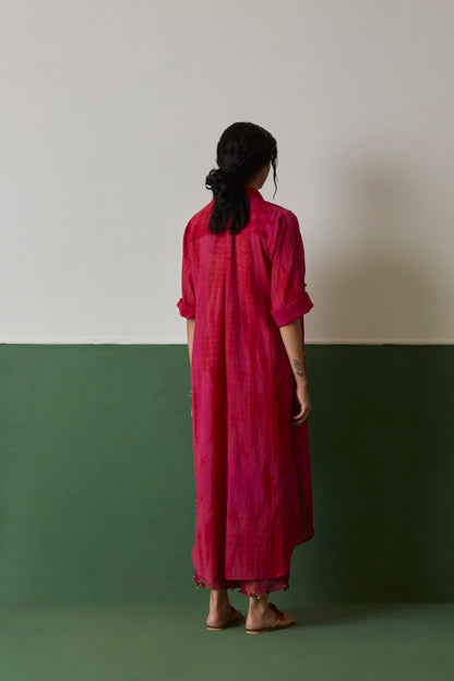 Pink Tie-Dye Hand Embellished Tunic
