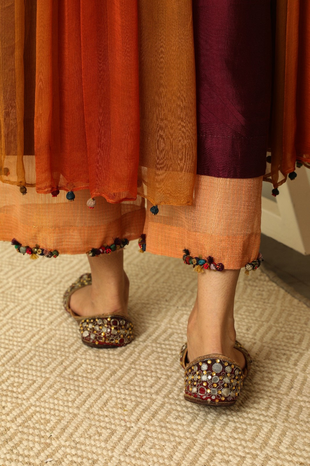 Ombre Dyed Chiffon Dupatta