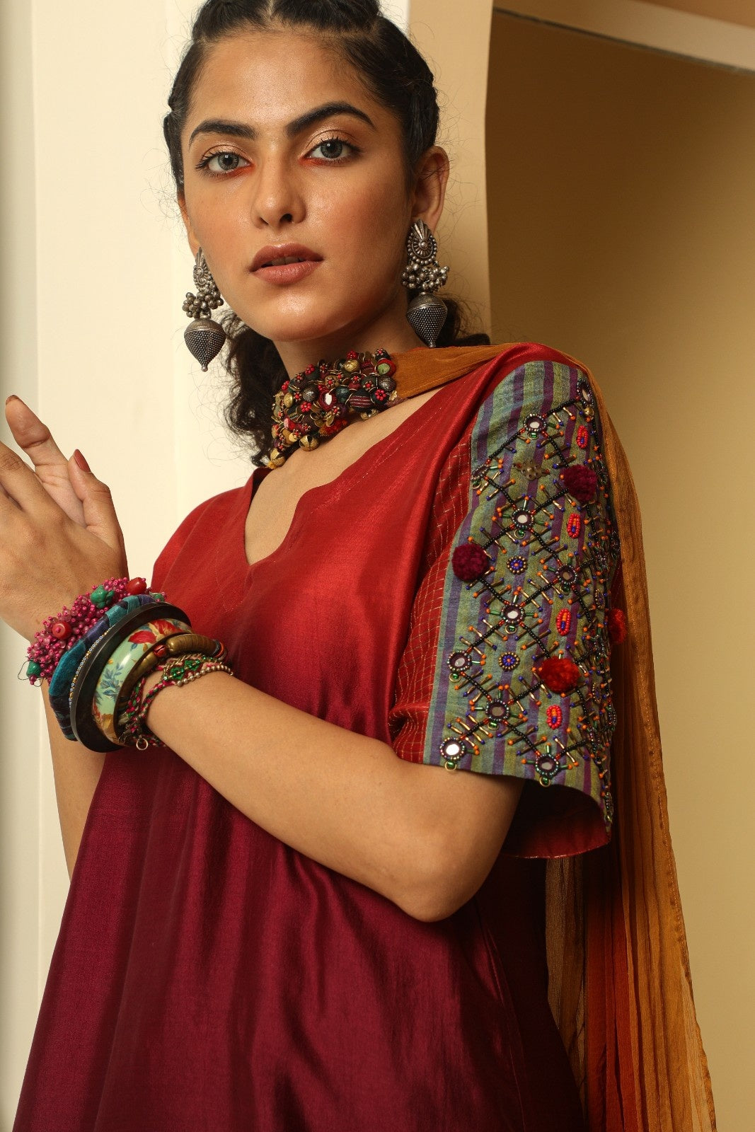 Ombre Dyed Chiffon Dupatta