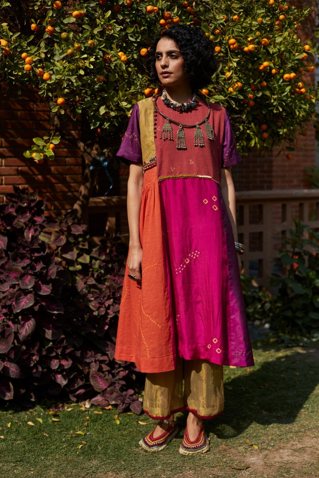 Multicoloured Patchwork Dress