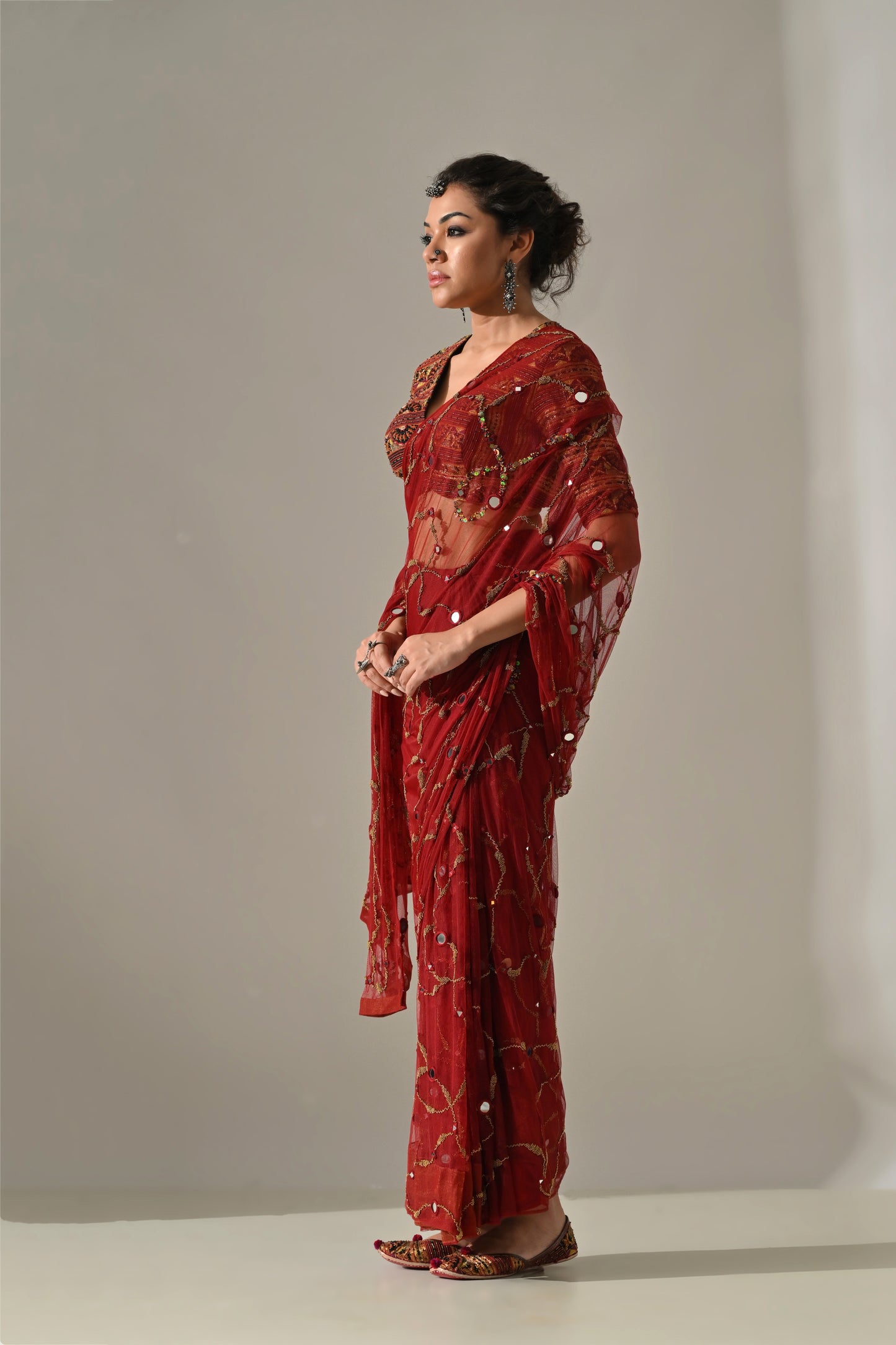 Sona Blouse & Shesham Saree