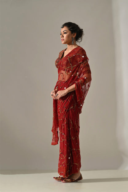 Sona Blouse & Shesham Saree