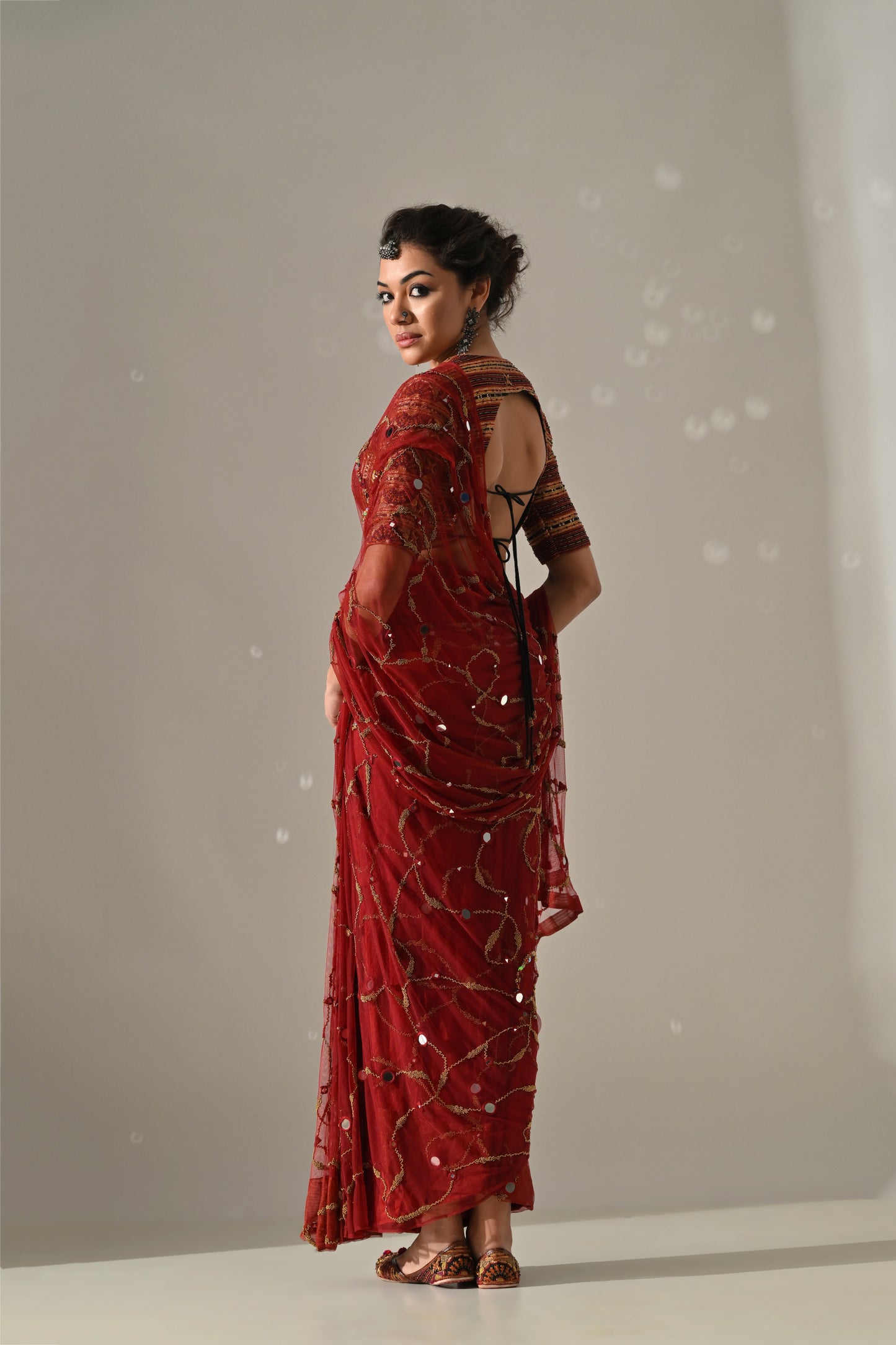 Sona Blouse & Shesham Saree
