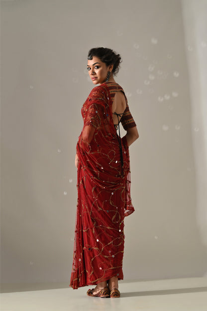 Sona Blouse & Shesham Saree