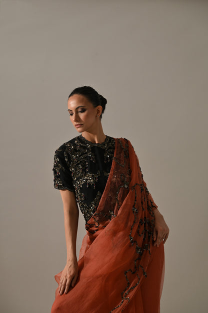 Black Jersey Blouse
