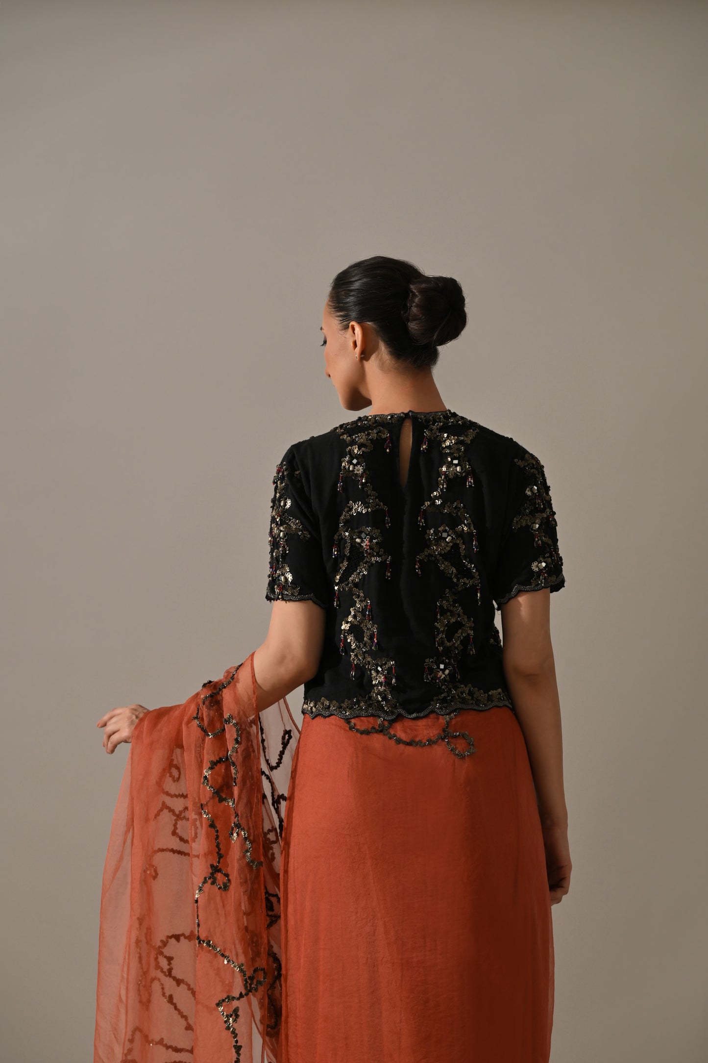 Black Jersey Blouse