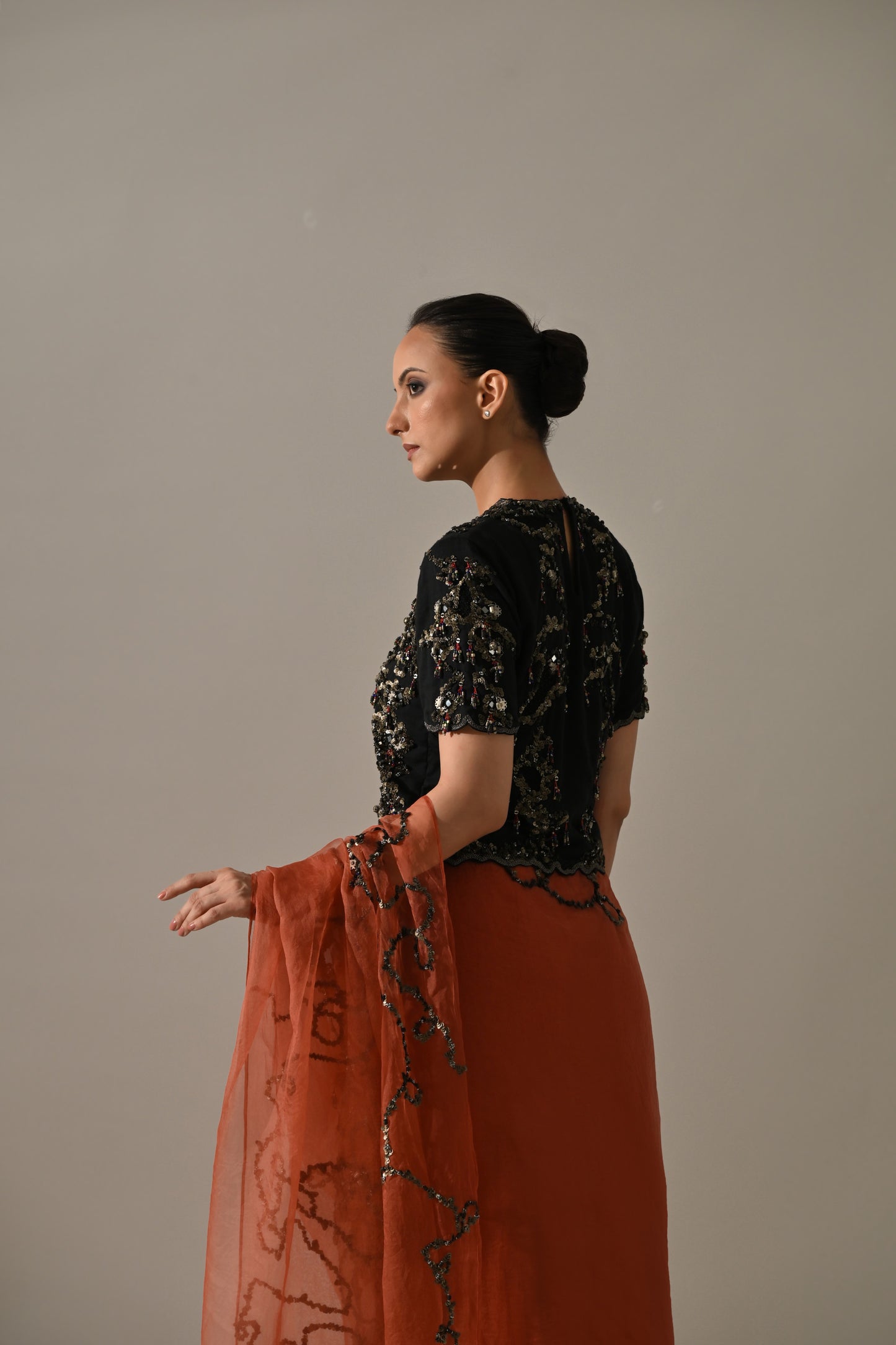 Black Jersey Blouse