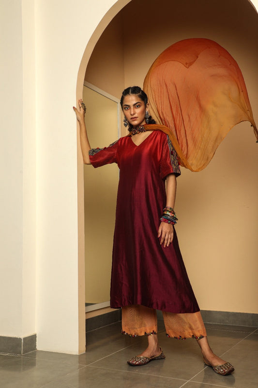 Ombre Dyed Chiffon Dupatta