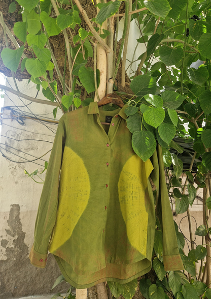 Green Bandhani Shirt
