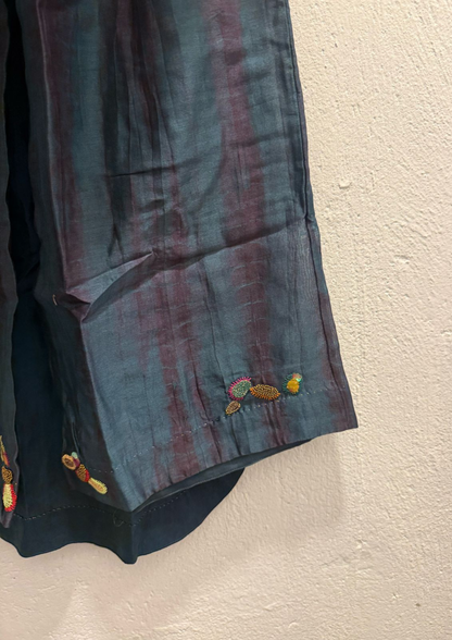 Teal Tie Dyed Tunic Set