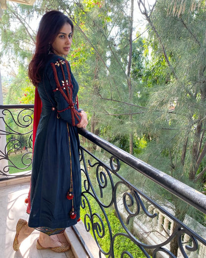Hand Embellished Tunic Set