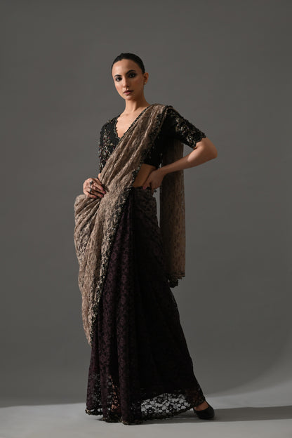 Rosé Saree Set