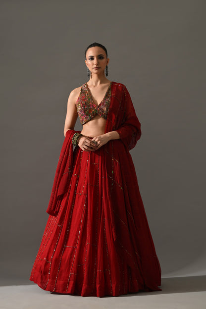Gulab Lehenga Set