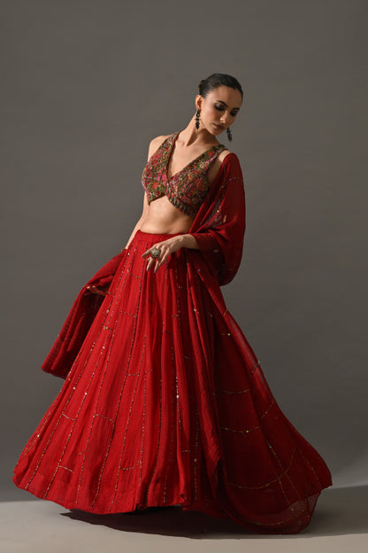 Gulab Lehenga Set