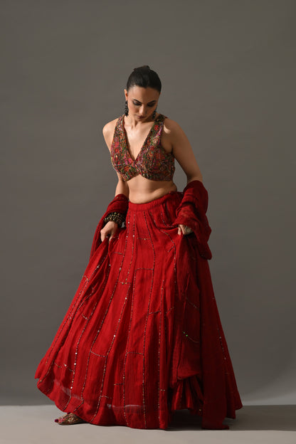 Gulab Lehenga Set