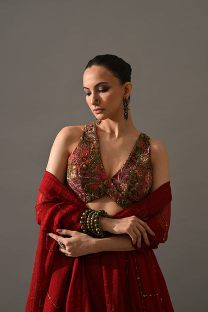 Gulab Lehenga Set