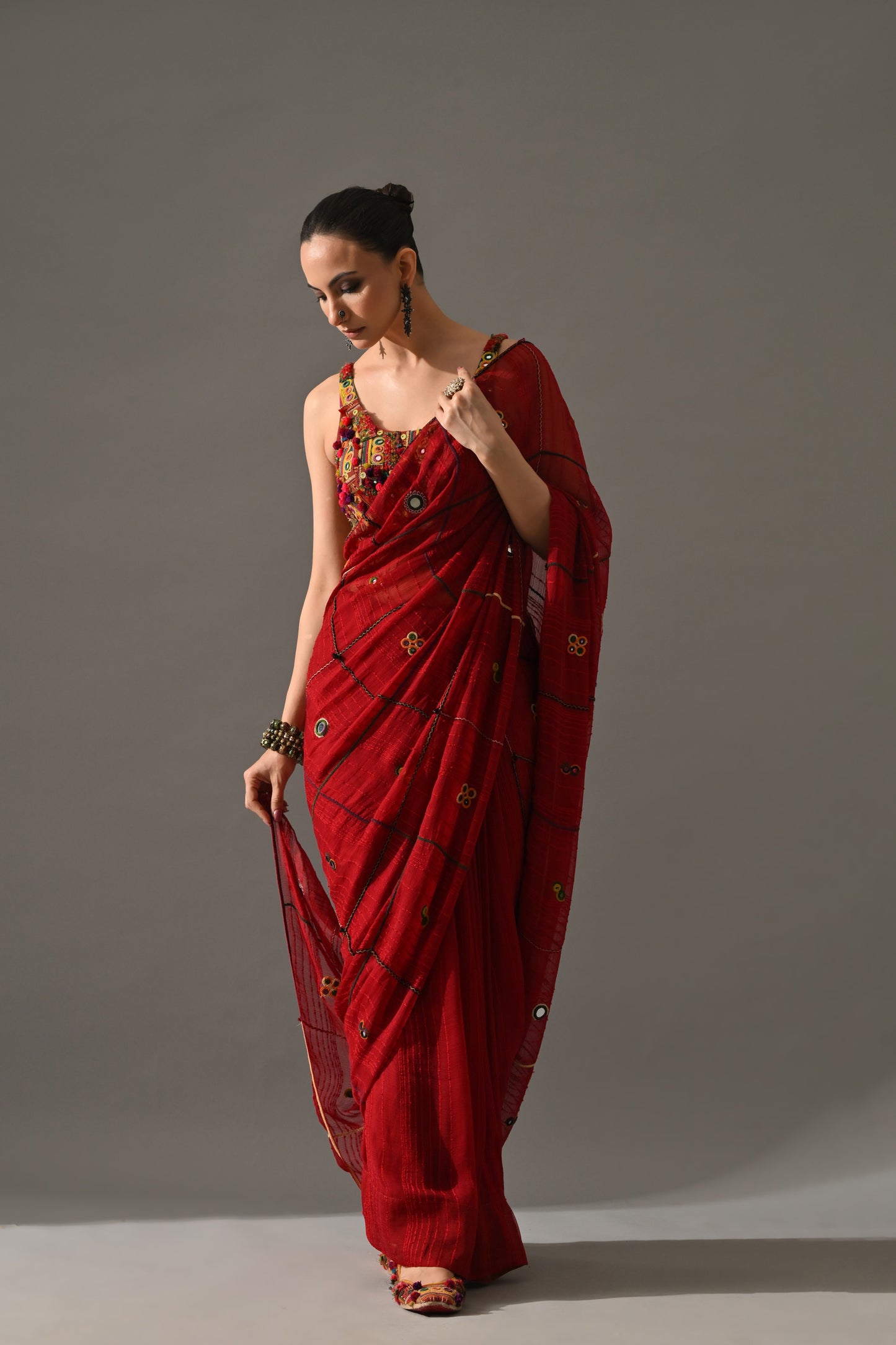 Ruby Saree Set