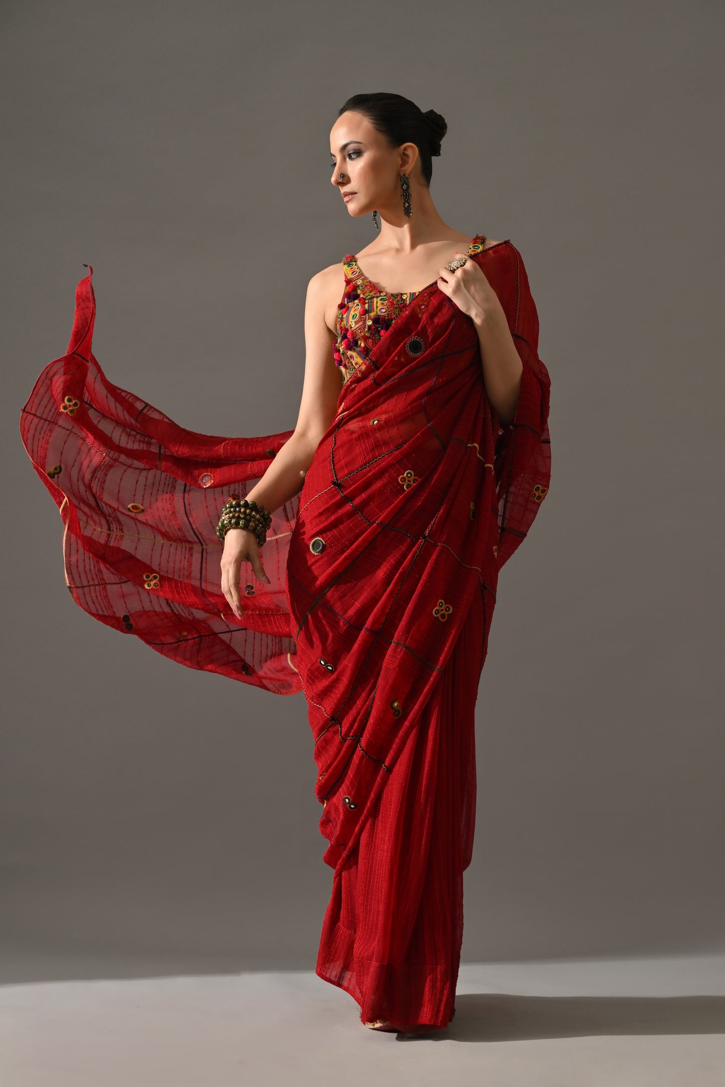 Ruby Saree Set