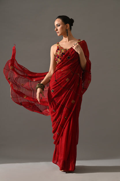 Ruby Saree Set