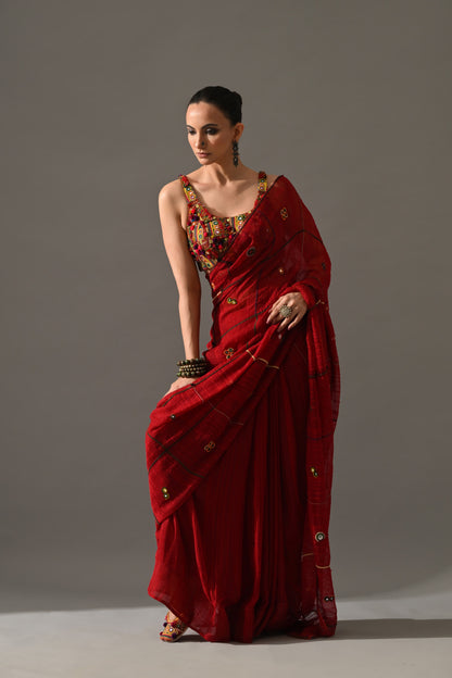 Ruby Saree Set