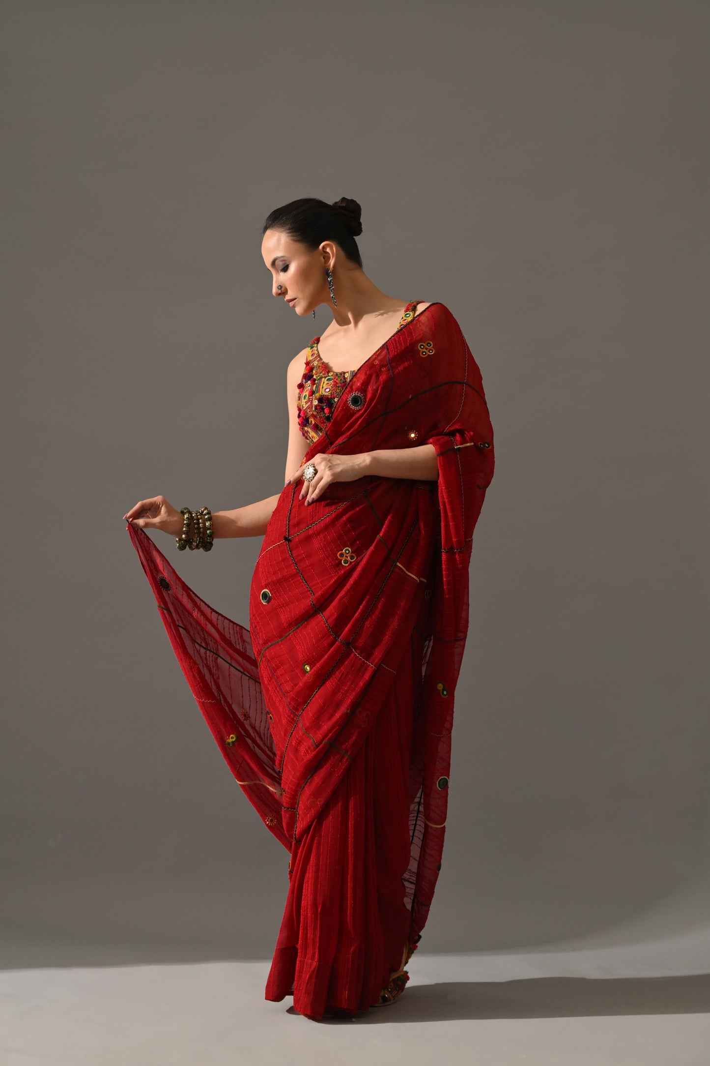 Ruby Saree Set