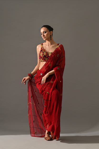 Ruby Saree Set