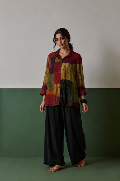 Multi patch shirt
