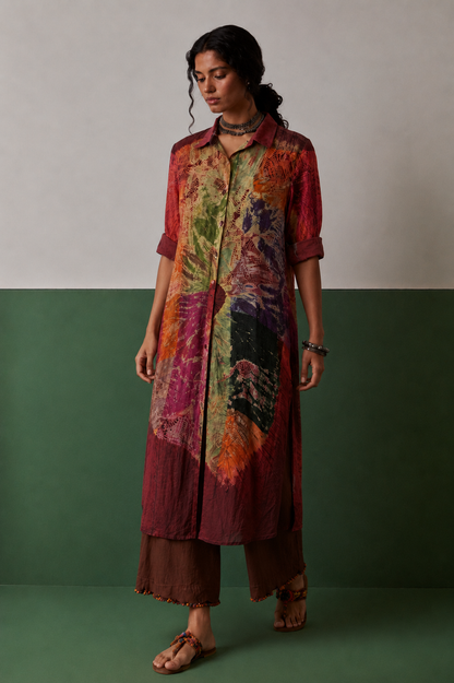 Multi Colour tie dye Tunic