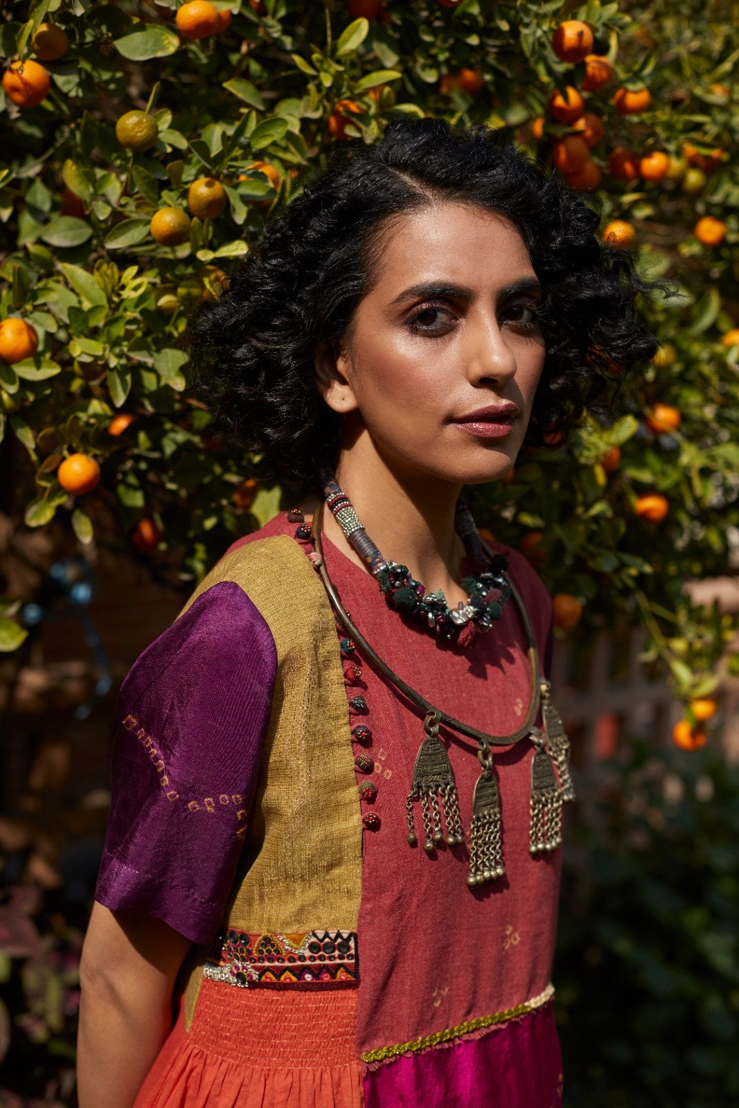 Multicoloured Patchwork Dress